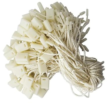 Hängetikett sträng nylonsnöre för hängetiketter 200 st engångs svart märke pris (beige)