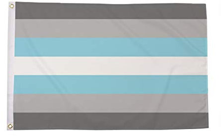 AZ FLAG - Flagge Demiboy - 150x90 cm - Demi Junge - LGBT Fahne 100% Polyester mit Messing-Ösen - UV-beständig - Vives Farben - 110g