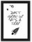 WANDKIND Don't Grow Up It's A Trap inklusive Bilderrahmen DIN A4 - Poster mit Rahmen - Kunstdruck als Wand-Dekoration (Schwarz)