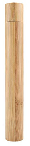 Yeehao Étui à Brosse à Dents en Bambou Portable, antimicrobien Naturel, Porte-Brosse à Dents pour Enfant, Famille, Camping