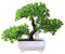 Livecitys Pin Bonsai Simulation Artificielle Plante en Pot Ornement Décor à La Maison pour Le Bureau Vert
