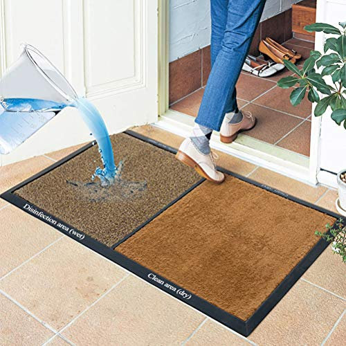Felpudo de Entrada,Alfombrilla,Superabsorbente para Interiores,Felpudo Exterior,Alfombrillas Antideslizantes para el Hogar y el Hotel para Facilitar la Limpieza del Calzado
