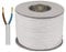 Electrical Core Round PVC Mains Electrical Cable Copper - 3182Y 2 Core x 1.5 mm² 15 Amp PVC Flexible Cable Cut To Length Flex-Wire High Temperature Resistance (White, 10 Meters)