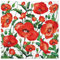 20 Servietten Zeit der Mohnblumen | Blumen | Sommer | Tischdeko 33x33cm