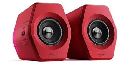 EDIFIER G2000 Bluetooth Gaming-Lautsprecher | DREI wählbare Klangmodi | RGB-Beleuchtung mit 12 verschiedenen Lichteffekten für perfekte Gaming-Atmosphäre | Bluetooth, USB (Sound Card), 3.5mm Klinke