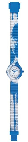 HIP HOP, Collezione Kids Fun, Orologio Bambini Blue Paint, con Cinturino Intercambiabile in Silicone e Tessuto, Pratica Chiusura, Indici Blu, Sfere Blu e Azzurra, Cassa 28 mm, Movimento al Quarzo