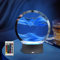 LZH FILTER 3D Moving Sand Creative Art Liquid Tischlampe, RGB-Farbwechsel-Sandmalerei-Nachtlicht, 3D-Sanduhr-Tiefsee-Treibsand-Lampe, für Living Home Desktop Dekoration