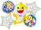 DIWULI Baby Hai Ballon-Set - Meerestier Kinder-Party Deko