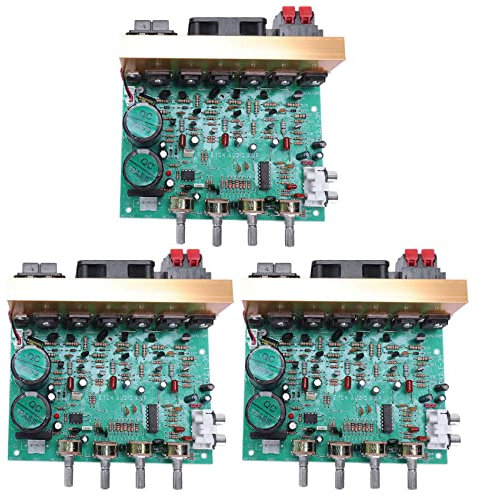 Cusstally 3 x Audio Amplifier Plate Subwoofer Amplifier Plate with 2.1 Channels and 240 W Double Home Theater Amplifier Ac18-24 V