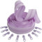 Aerzetix - C62720x5-C62820x10 - Kit di Cerniera Lampo Spirale 5m N°5 Colore: lillà Chiaro + 10 cursori N°5 Non bloccabile Colore: lillà Chiaro - in Nylon/Metallo - merceria
