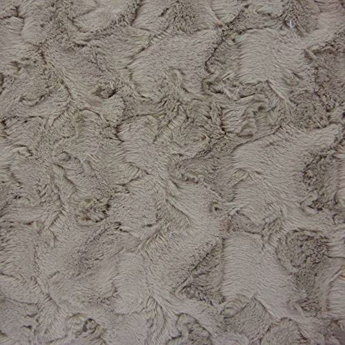 Fellimitat Kunstfell Meterware – kuschelig & weich – Öko-Tex Standard 100 – ideal für Westen, Jacken, Kissen & Deko – ab 50 cm (sand)