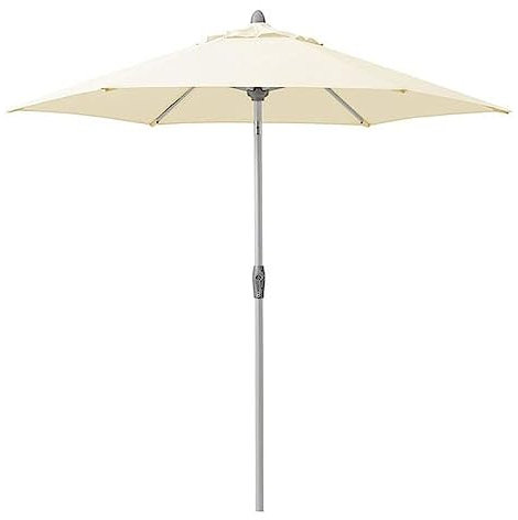 ecoline - by Suncomfort Glatz Sonnenschirm, Flexibler Mittelstockschirm mit Kurbelantrieb Schirmgrösse Ø 250 Gestell Aluminium/Stahl, Bespannung Polyester, 5.5 kg (Ecru)
