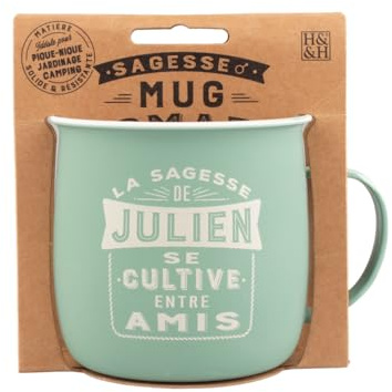 MUG NOMADE - Mug à thé et café personnalisé Julien - Cadeau pour Homme