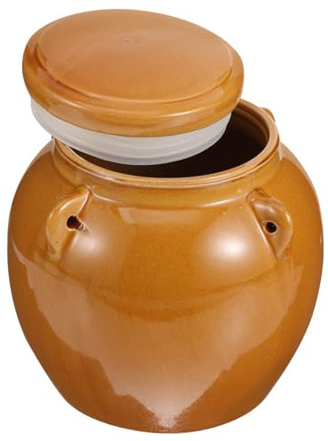 AOKWAWALIY Hermetisches Honigglas Aus Keramik Beiztopf Bienenstock-honigtopf Vorratsdose Für Lebensmittel Aus Keramik Chinesisches Gärgefäß Kanister Für Die Küche Brühbehälter Schärfer Siegel