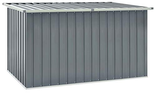 ShCuShan Gartenbox Grau 171 x 99 x 93 cm Auflagenbox Wasserdicht Kissenbox Outdoor Wasserdicht Box FüR Gartenauflagen Garten Aufbewahrungsbox