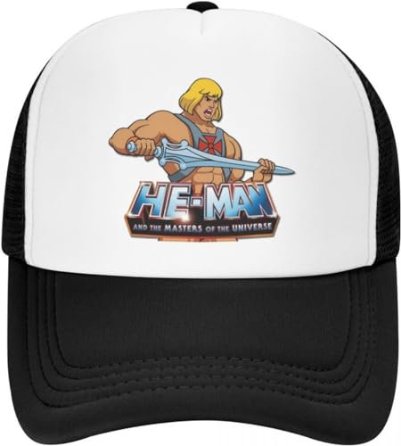 BDJYHACP Baseballkappe Snapback Sonnenhut He-Man und die Baseballkappe für Männer und Frauen atmungsaktive Eternia-Trucker-Mütze Outdoor-Snapback-Kappen Sommer Männer und Frauen