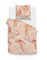 Zo!Home Mako-Satin Bettwäsche 135x200 Alejandro orange Farn Blätter Gräser