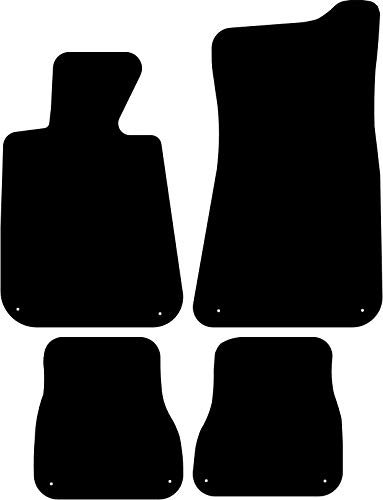 Kovvar Fußmatten passend für BMW 3er E30 1983-1994 Passend zur Ausführung: Cabriolet | Befestigungssystem: Drehknopf | Qualität: Basic