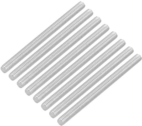 sourcing map 16 barre completamente filettate, M3 x 40 mm, in acciaio inox 304, filettatura destra, filettatura M3-0,5, per assemblaggio di macchinari e mobili