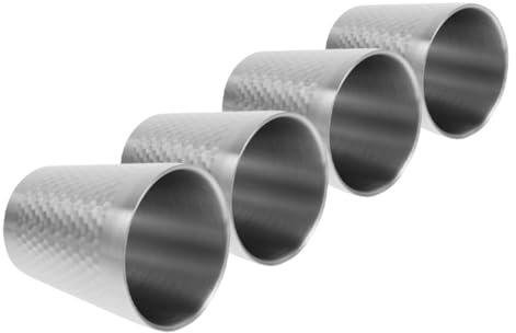SHOWERORO 4piezas Tazas De Acero Inoxidable De Jarras De Cerveza y Café Vasos De Metal para Camping Resistente y Reutilizable para Bebidas Frías y Calientes