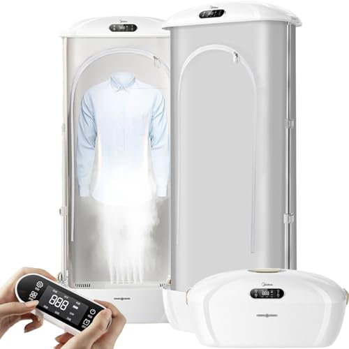 Houxsry Plancha De Vapor Vertical, Secadora De Ropa Eléctrica De 900 Vatios, Secadora De Vapor Portátil, La Mejor Plancha De Vapor para Ropa, con Control Remoto, Plegable