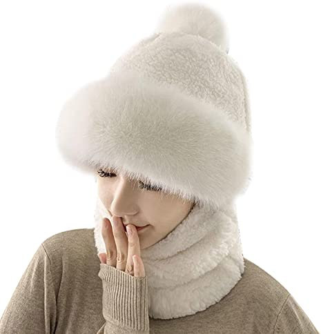 Damen Winter Mütze - Erwachsene Familie Weihnachten Bleiben Sie Warm Und Sichtbar Einfarbig Gestrickt Skimütze für Erwachsene Laufmützen Weiche Wollmütze Unisex für Outdoor-Sportarten