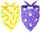 Vivifying 2pcs Ostern Hund Bandana, Kaninchen Osterei Muster Ostern Hund Halstuch einstellbar Dreieck Lätzchen Haustier Bandana für Hunde Katze Urlaub Festival