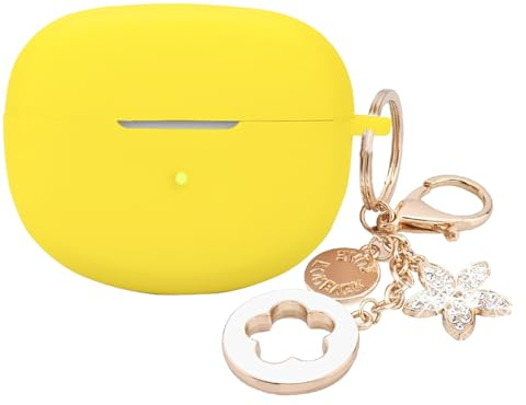Case Compatible with Bose Ultra Open Earbuds (2024), Soft Silicone Shockproof Skin Cover with Cute Bling Keychain Accessories for Men Women, Protective Cover with Carabiner