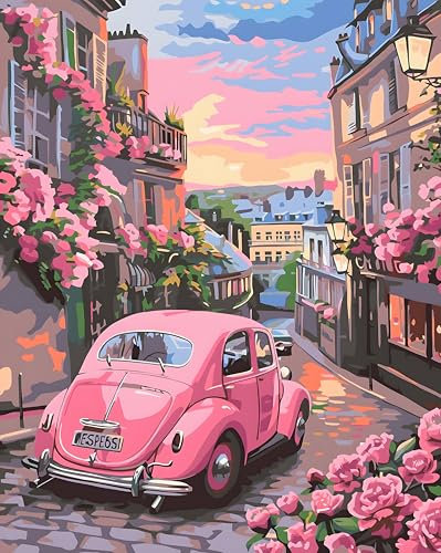 Jozutoyz Diamond Painting, Diamant Painting Bilder Erwachsene Auto, DIY Full Drill 5D Diamant Malerei Set für Erwachsene Beginner Als Geschenk und Wanddekoration (30x40cm)