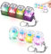 2 Pcs Keyboard Fidget Toy,Fidget Keyring,Keyboard Fidget Keychain with Lamp,Funny Stress Relief Toys for Adults Kids,Keyboard Fidget Clicker Decompression Gift for Boys Girls