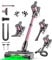 SUXIANGVAC Aspirapolvere Senza Fili 45KPa/500W/45min, Scopa Elettrica Potente a Batteria con 3 Livelli, Display LED, Spazzola Anti-Avvolgimento per Pavimenti, Tappeti, Capelli, Auto - Rosa