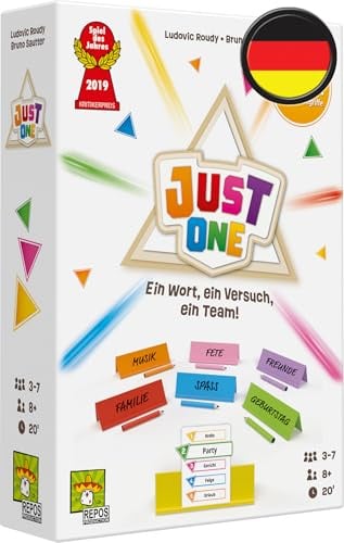 Repos Production, Just One (Refresh), Partyspiel, 20 Minuten, für 3-7 Spieler, 8+ Jahre, Spiel auf Deutsch