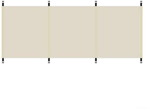 Für Camping-Windschutzscheibe mit Erdspießen, schützt vor Wind und Sand während Outdoor-Spaß (weiß (ohne Stange))