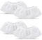 JFGDVW 4 Pcs Microfibre Cloth Covers, Steam Cleaner Pads, Washable Replacement Cloth, Handheld Nozzle Pads, For Karcher Steam Cleaner Easyfix Sc2 Sc3 Sc4 Sc5 Hand Nozzle Accessories(White)