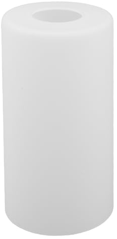 PLAFOPE Abat-jour suspendu en verre, petit abat-jour en verre, abat-jour cylindrique en verre dépoli blanc laiteux 100 mm x 200 mm, lumière douce, douille E27 pour maison