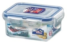 Lock & Lock Classics Rectangular Food Container with Leak Proof Locking Lid, 180ml (110 x 90 x 48mm)