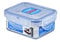 Lock & Lock Classics Rectangular Food Container with Leak Proof Locking Lid, 180ml (110 x 90 x 48mm)