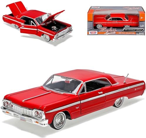 Chevrolet Impala SS Coupe Rot 1964 1/24 Motormax Modell Auto