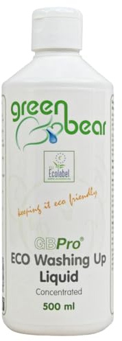 GBPro Eco Friendly (Concentrated) Washing up liquid With Degreaser - Ecolabel Accredited Ingredients - 500ml