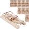 ARTECSIS 10er Set Mausefallen aus Holz, Schlagfalle, Schnappfalle, hohe Schlagkraft