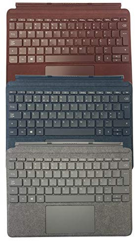 Microsoft Surface Go Type Cover Tastatur für Mobilgeräte Burgund QWERTY Cover Port - Tastaturen für Mobiltelefone (Burgund, Alcantara, Glas, Mikrofaser, Mini, Surface Go,