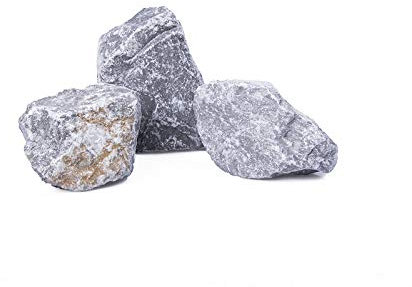 GABIONA Ardennen grau Natursteine Bruch I Gabionen Steine zum Befüllen für Gabionenkörbe für die individuelle Gartengestaltung I Sichtschutz aus Stein Zaunelemente Säulen Ø 60-90 mm (750 KG)