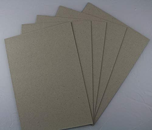 10 Stück Buchbinderpappe Graukarton Format DIN A3 (297 x 420 mm) 2,0mm starke Graupappe Sonderformate des Kartons ist auf Anfrage möglich