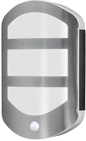LEDVANCE LED Wand- und Deckenleuchte, Design Leuchte in flacher Optik für Außen mit Bewegungsmelder, Warmweiß (3000K), 13W, ENDURA STYLE PLATE WALL SENSOR