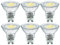 EACLL 6er-Pack GU10 LED Kaltweiss 4.9W Ersetzt 60W Halogen Leuchtmittel, 470 Lumen 6000K Birnen, AC 230V Flimmerfrei Strahler, Abstrahlwinkel 38° Spot, Nicht Dimmbar Reflektorlampen