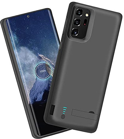 Sitong Battery Case for Samsung Galaxy Note 20 Ultra 5G, 6000mAh Rechargeable Extended Battery Charging Charger Case, Add 100% Extra Juice, Not Compatible with Galaxy S20 Ultra Black
