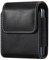 Aopan Gürteltasche Hülle mit Gürtelclip Halfter Echt Ledertasche für Samsung Galaxy Z Flip 3 / Samsung Galaxy Z Flip/Motorola RAZR, Schwarz