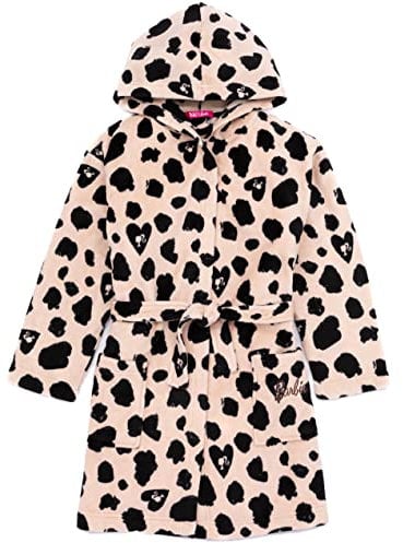 Barbie robe de chambre fille enfants enfants animal léopard print pys robe 5-6 ans