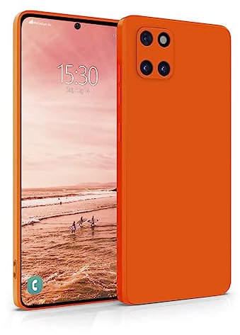 MyGadget Hülle für Samsung Galaxy Note 10 Lite - robuste Silikon Schutzhülle TPU Case Slim Silikonhülle - Back Cover Kratzfest Handyhülle - Matt Orange