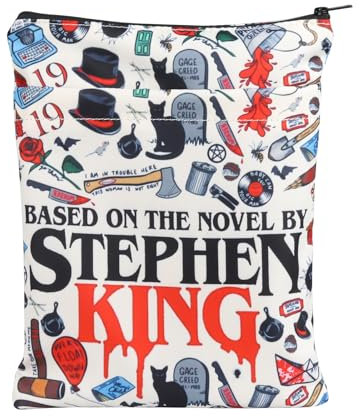Pyoul, copertina per libro ispirata a Stephen King, regalo ispirato al romanzo di Stephen King, copertina per libro dei fan di Stephen King, regalo horror (by Stephen King BS)